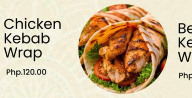 Chicken kebab Wrap